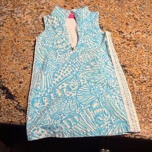 Lilly Pulitzer Aqua Seashell girls dress.